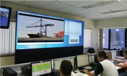 Terminal de Cargas Porto de Paranagu&aacute; - Videowall