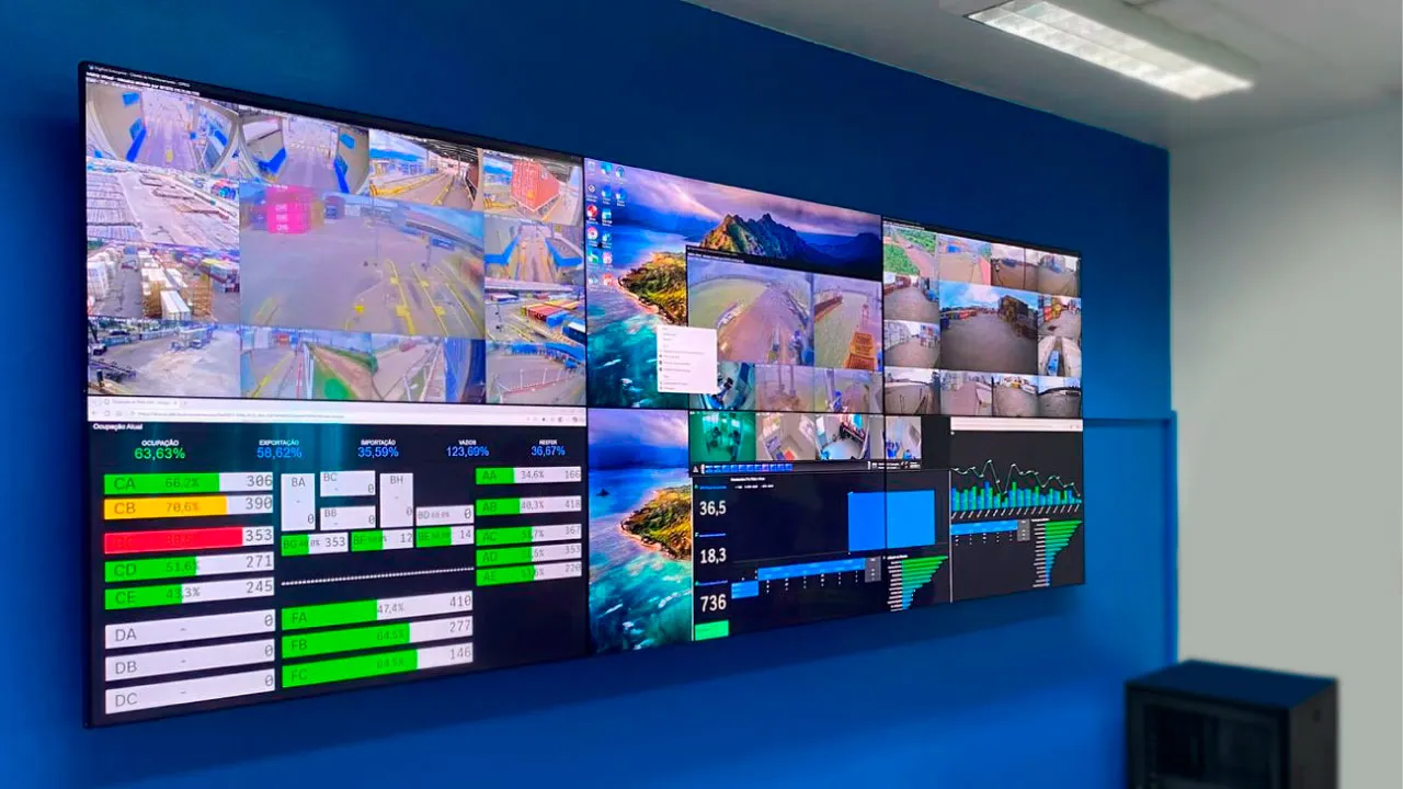 Videowall Santos Brasil