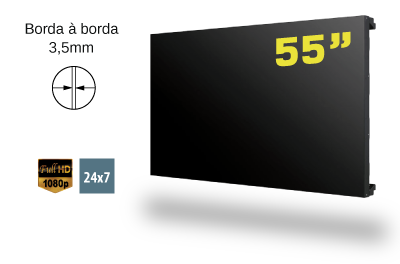 Display profissional LFD 55 polegadas